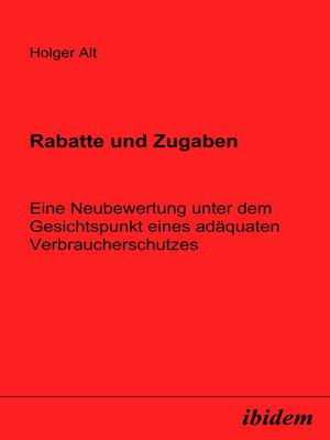 cover image of Rabatte und Zugaben